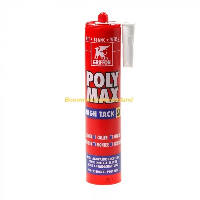 Griffon Poly Max High Tack wit koker 425 gr