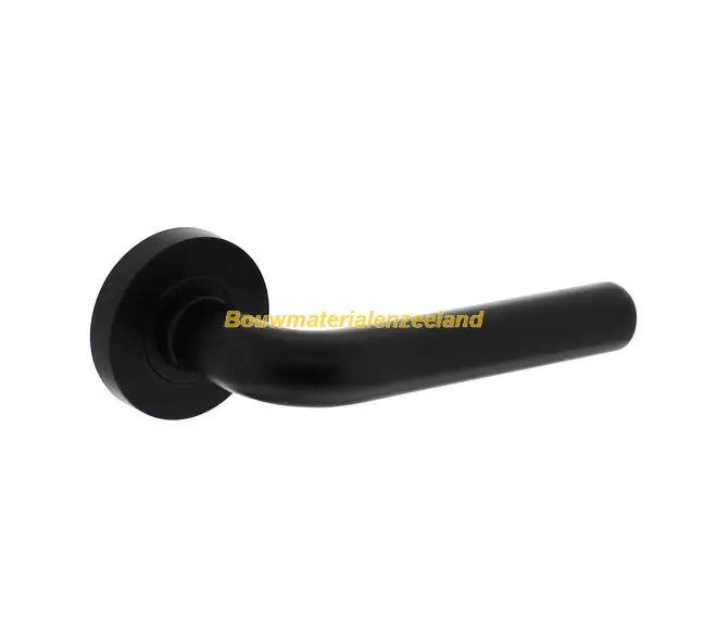 Deurkruk Agatha op rozet verdekt ?52x10mm met nokken zwart