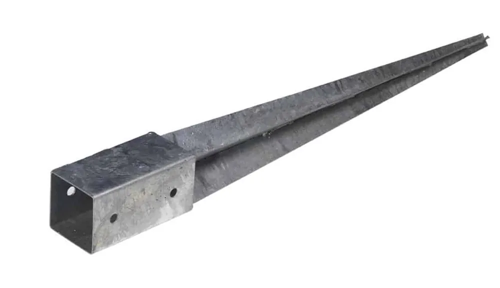 Paalhouder met punt tvz 91x91x900mm