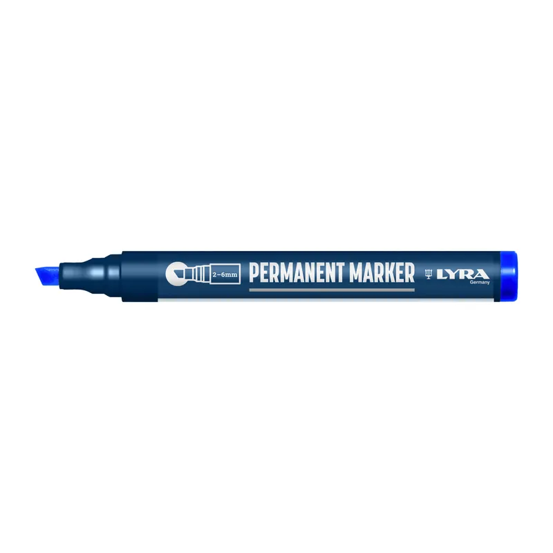 Merkstift permanent, punt 2-6 mm Blauw