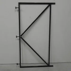 Poortframe zwart gepoedercoat 180x100cm incl. 3 verstelbare ogen
