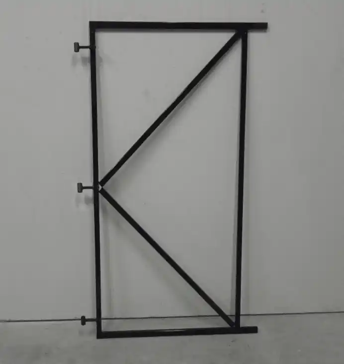 Poortframe zwart gepoedercoat 180x100cm incl. 3 verstelbare ogen