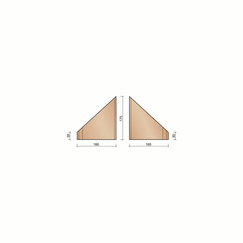 Hk 90° Uitwend. Lichtbr. verglaasd (160x105x30mm)