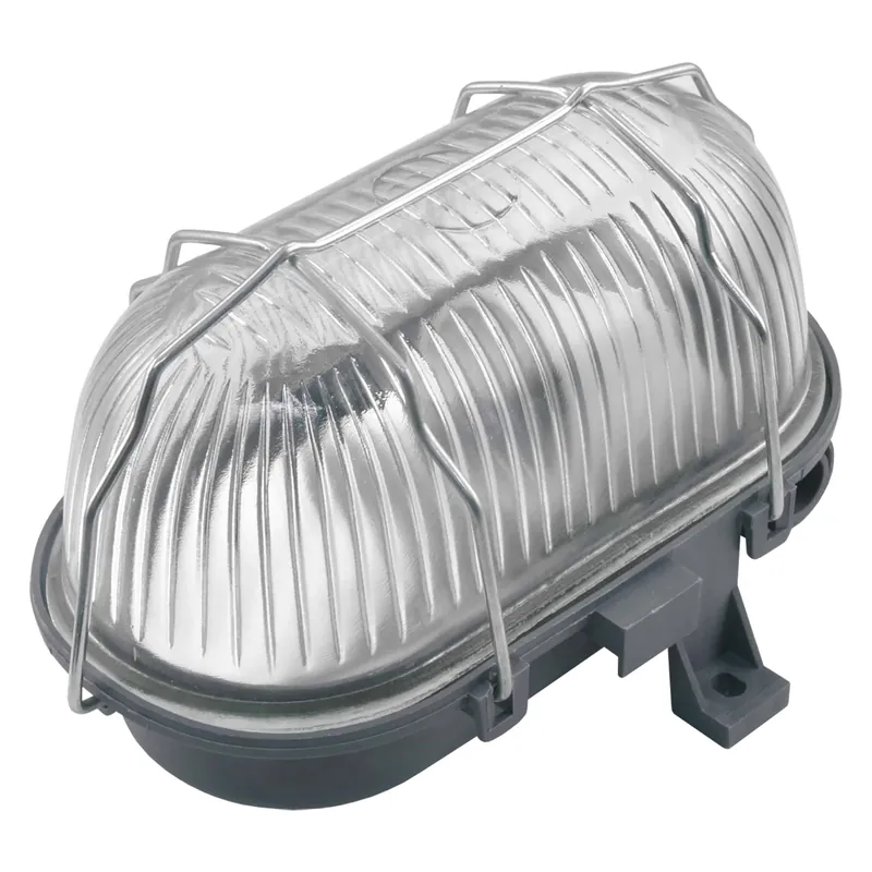 Bullie ovaal – max 60W – spatwaterdicht – grijs