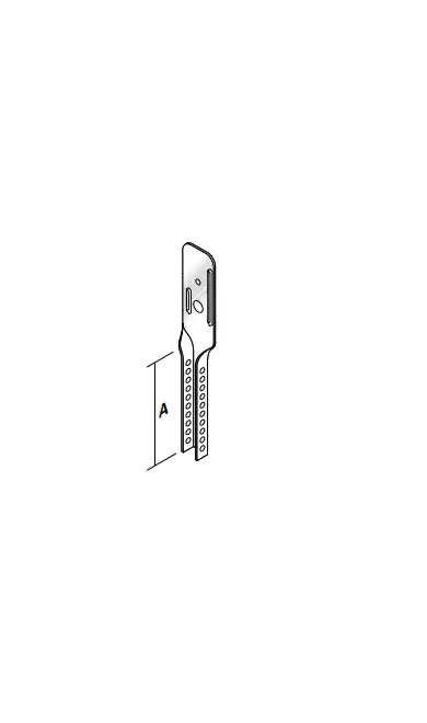 Metal stud nonius bovenhanger 100mm per doos