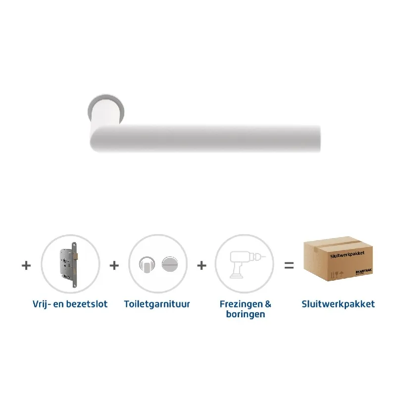 Sluitwerkpakket Slimseries Orbit Toiletslot Wit