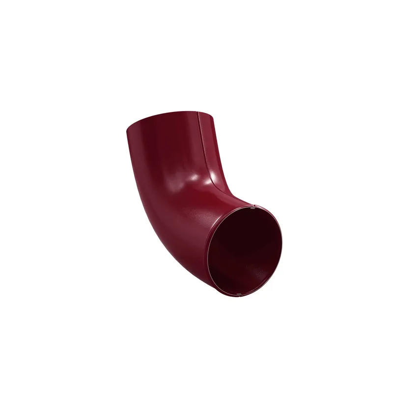 BILKA GLOSSY Regenpijp uitloop | 100mm | RAL 3005 Wijnrood | Tweezijdig glossy gecoat