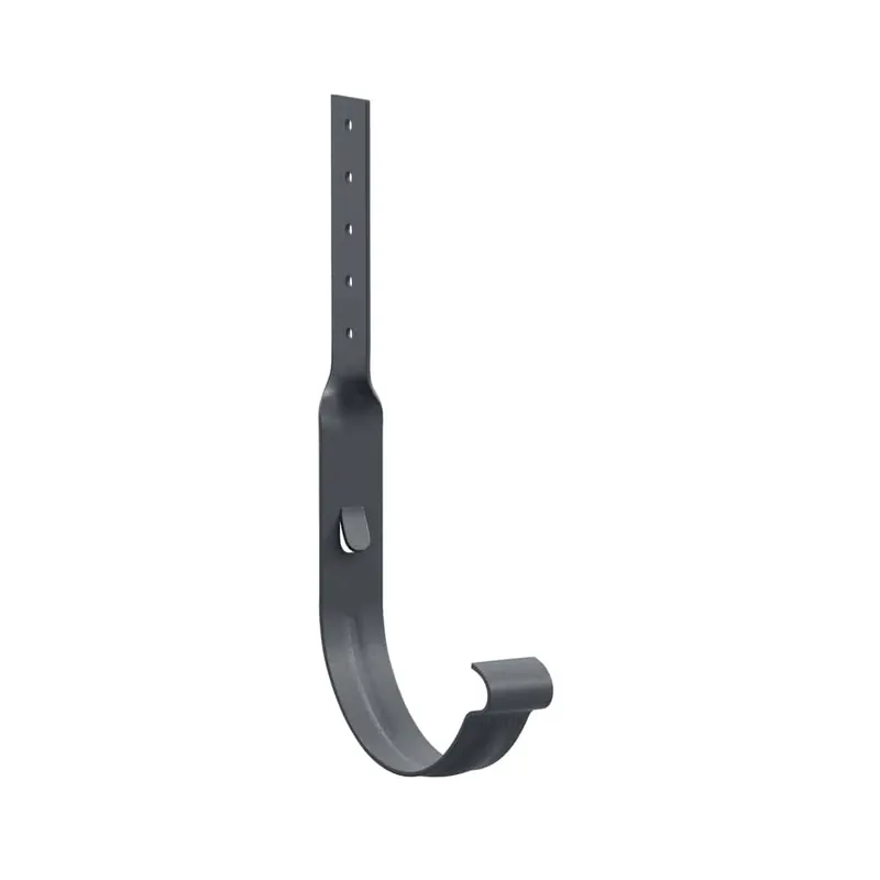 BILKA MAT Goothaak gedraaid | 150mm | RAL 7024 Grafietgrijs | Tweezijdig mat gecoat