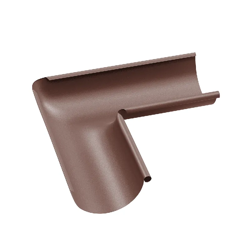 BILKA MAT Binnenhoek dakgoot| 125mm | RAL 8017 Chocoladebruin | Tweezijdig mat gecoat