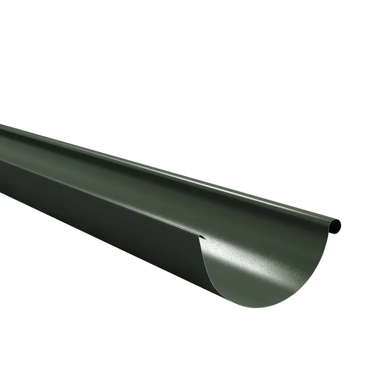 BILKA GLOSSY Dakgoot | 125mm | 2 m | RAL 6020 Chroomgroen | Tweezijdig glossy gecoat