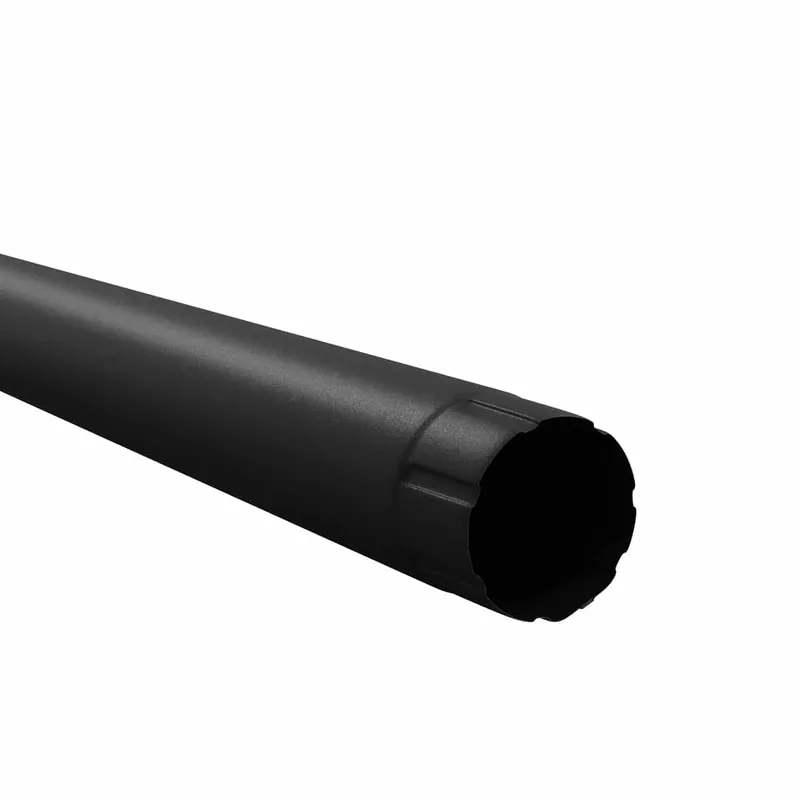 BILKA MAT Regenpijp | 90mm | 3 m | RAL 9005 Matzwart | Tweezijdig mat gecoat