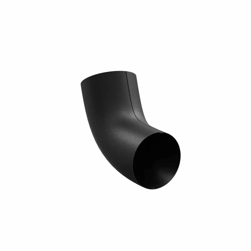 BILKA MAT Bocht 60gr | 90mm | RAL 9005 Matzwart | Tweezijdig mat gecoat