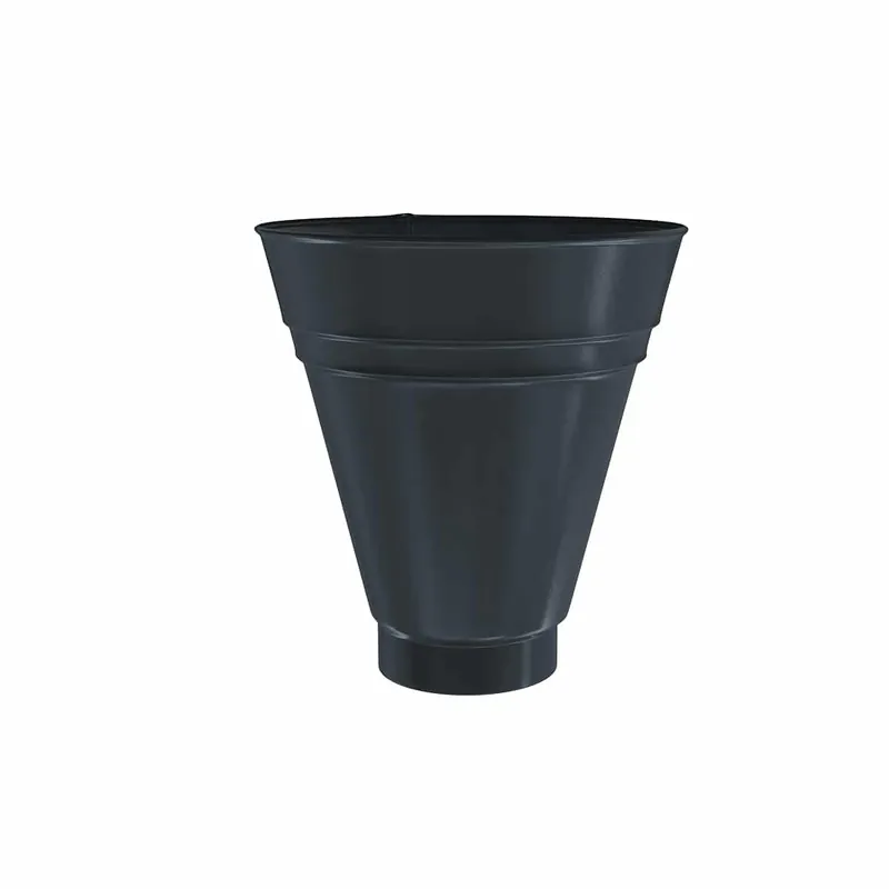 BILKA GLOSSY Opvangtrechter | 90mm | RAL 7016 Antracietgrijs | Tweezijdig glossy gecoat