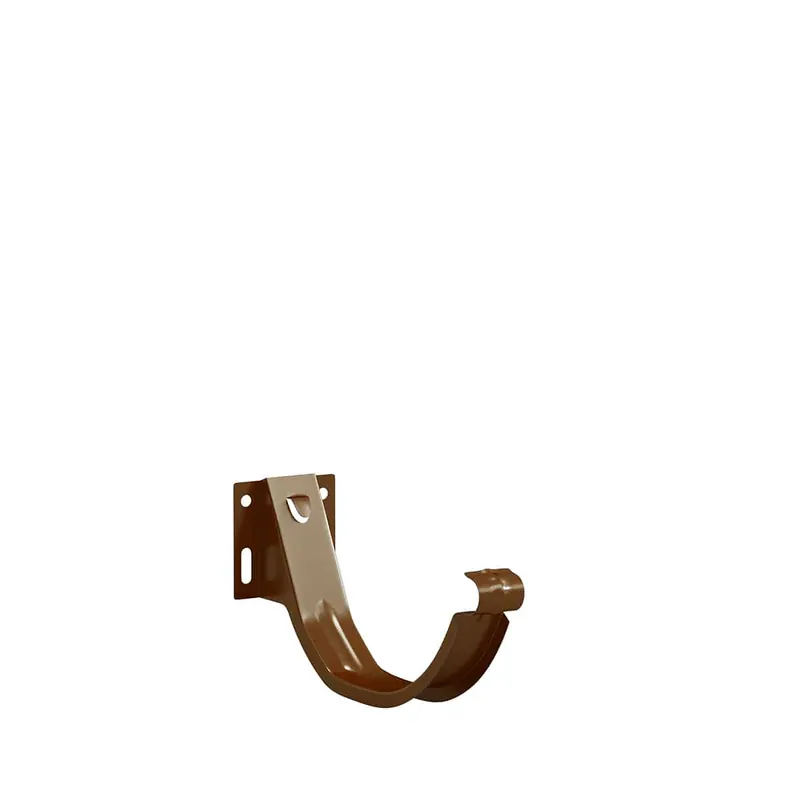 BILKA GLOSSY Goothaak verstelbaar | 125mm | RAL 8003 Kleibruin | Tweezijdig glossy gecoat