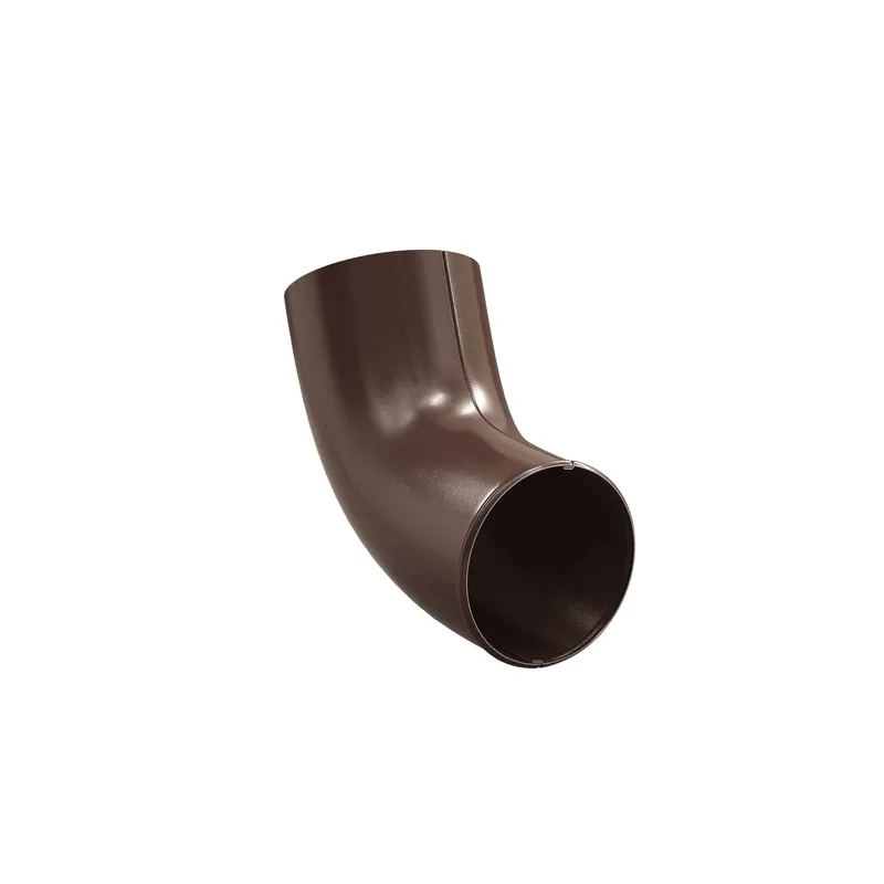 BILKA GLOSSY Regenpijp uitloop | 100mm | RAL 8017 Chocoladebruin | Tweezijdig glossy gecoat