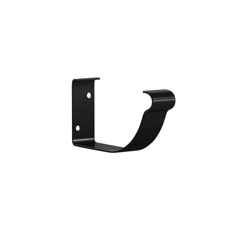 BILKA GLOSSY Goothaak combi | 125mm | RAL 9005 Zwart | Tweezijdig glossy gecoat