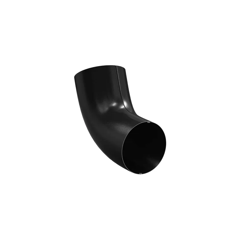 BILKA GLOSSY Bocht 60gr | 90mm | RAL 9005 Zwart | Tweezijdig glossy gecoat