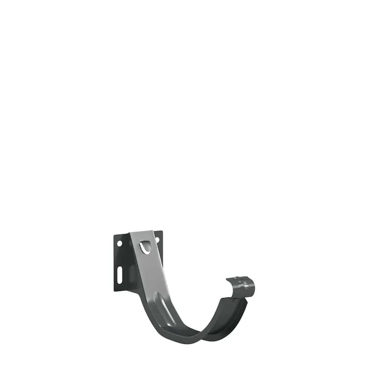 BILKA GLOSSY Goothaak verstelbaar | 125mm | RAL 9006 Zilverkleur | Tweezijdig glossy gecoat