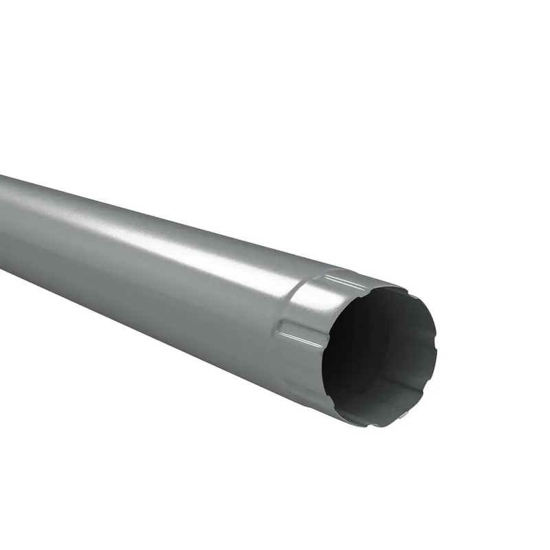 BILKA GLOSSY Regenpijp | 90mm | 3 m | RAL 9006 Zilverkleur | Tweezijdig glossy gecoat