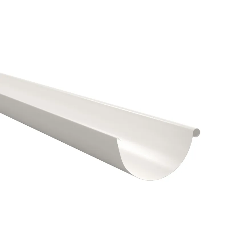 BILKA GLOSSY Dakgoot | 125mm | 4 m | RAL 9010 Wit | Tweezijdig glossy gecoat