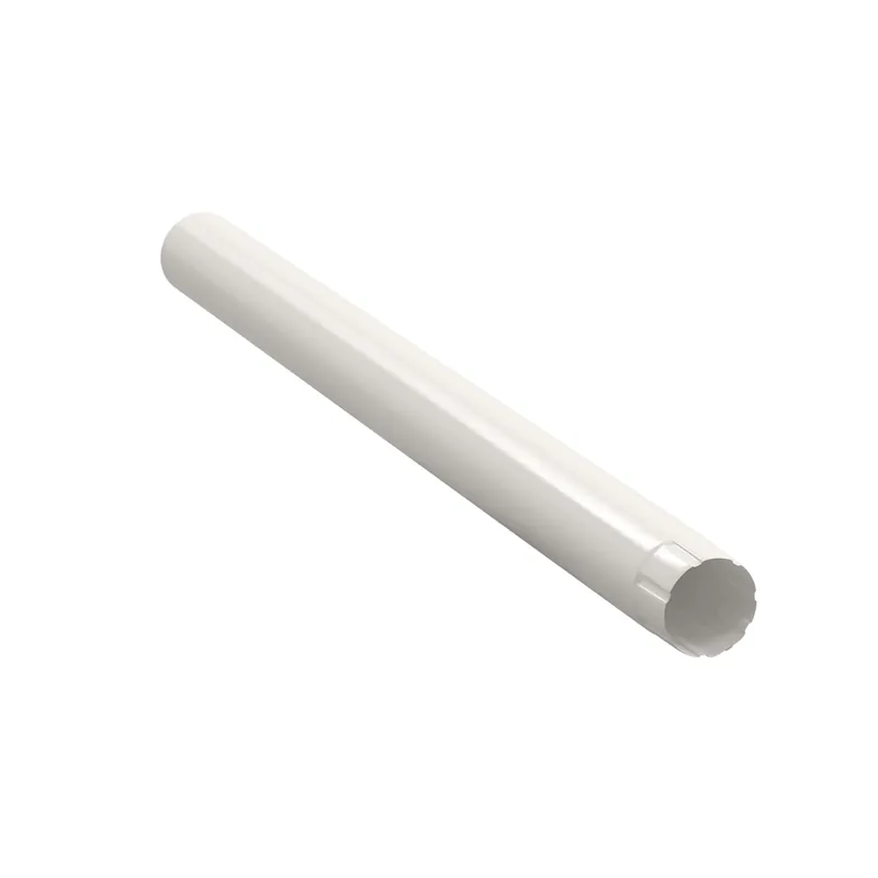 BILKA GLOSSY Verlengstuk regenpijp | 90mm | 1 m | RAL 9010 Wit | Tweezijdig glossy gecoat