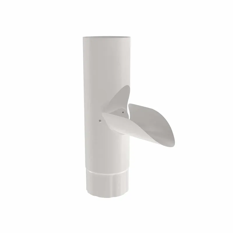 BILKA GLOSSY Aftappunt | 90mm | RAL 9010 Wit | Tweezijdig glossy gecoat