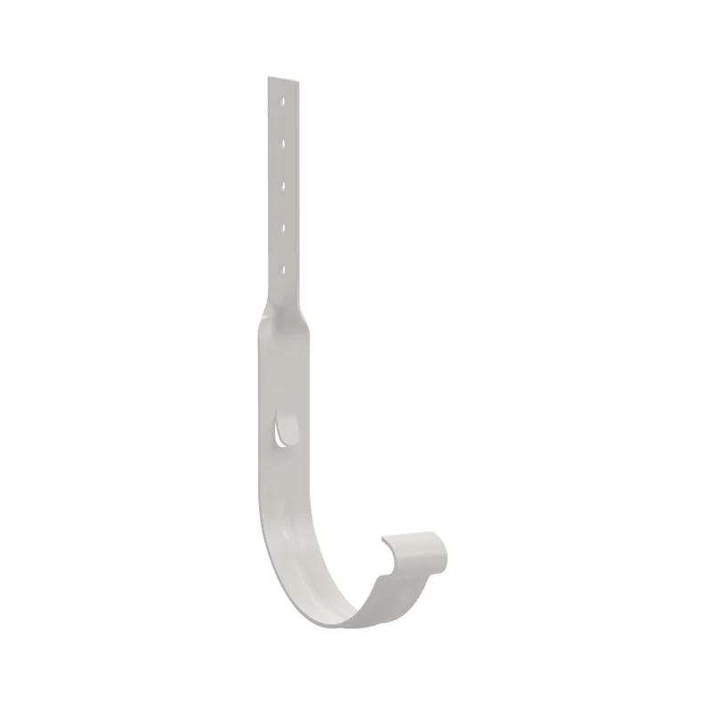 BILKA GLOSSY Goothaak gedraaid | 150mm | RAL 9010 Wit | Tweezijdig glossy gecoat