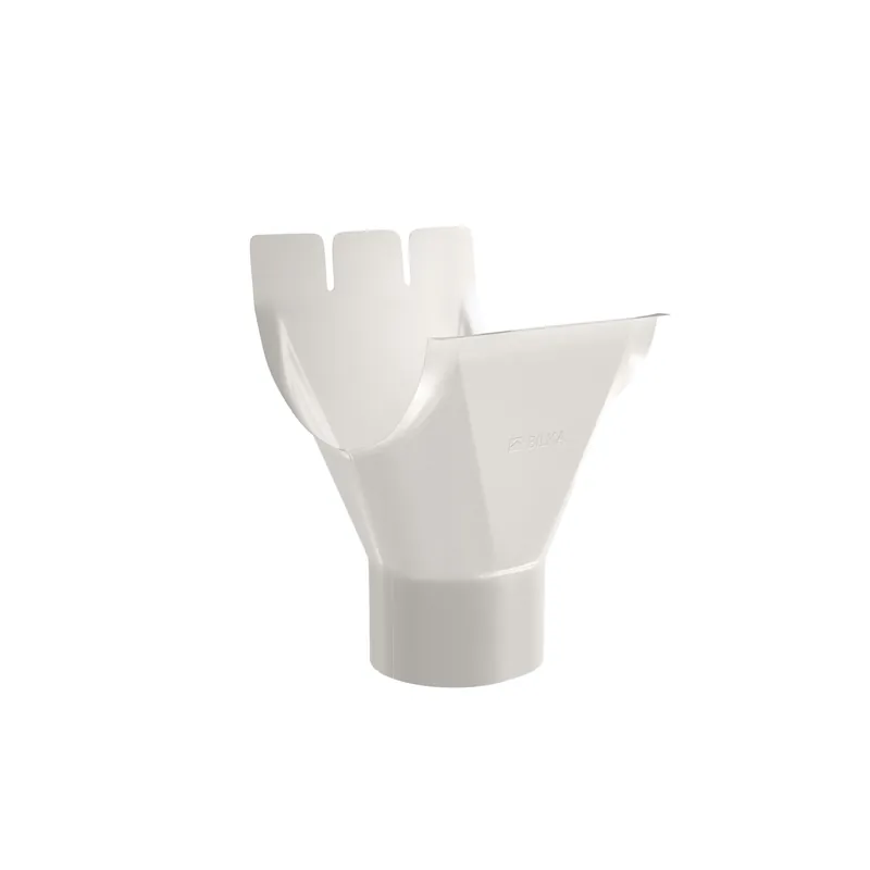 BILKA GLOSSY Gootuitloop | 150/100mm | RAL 9010 Wit | Tweezijdig glossy gecoat