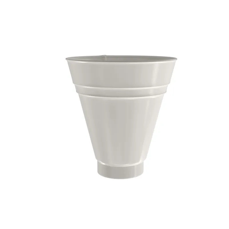 BILKA GLOSSY Opvangtrechter | 100mm | RAL 9010 Wit | Tweezijdig glossy gecoat