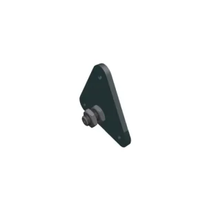 aluminium wandmontageplaat, antraciet