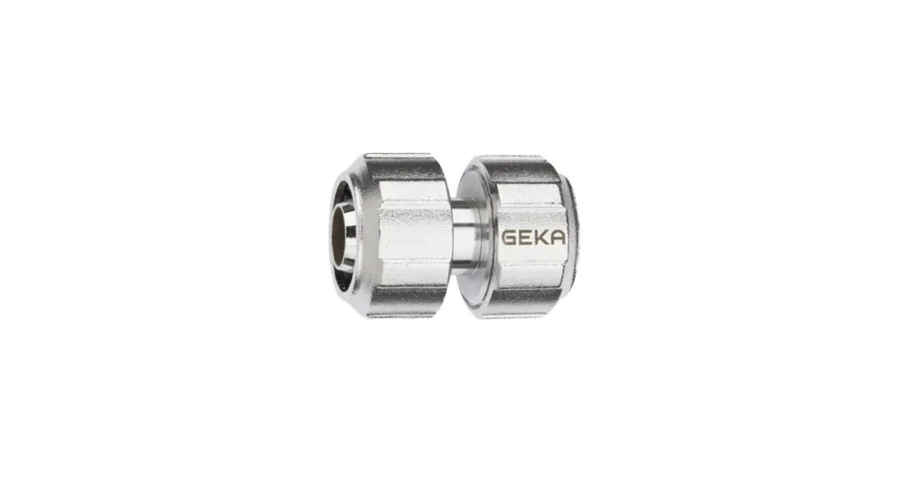 Geka push-fit slangverbinder, 2x klem