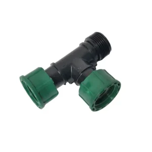 waterverdeler t-stuk, buitendraad x 2x wartel