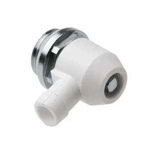 radiator plug met draaibare aftapkraan grote doorlaat, 1x buitendraad