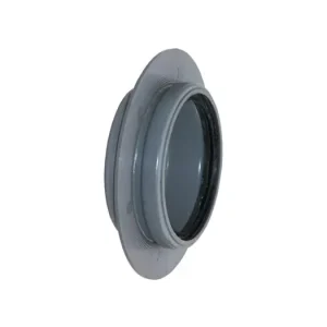 pvc instortmof met stootrand en flens, 1x manchet