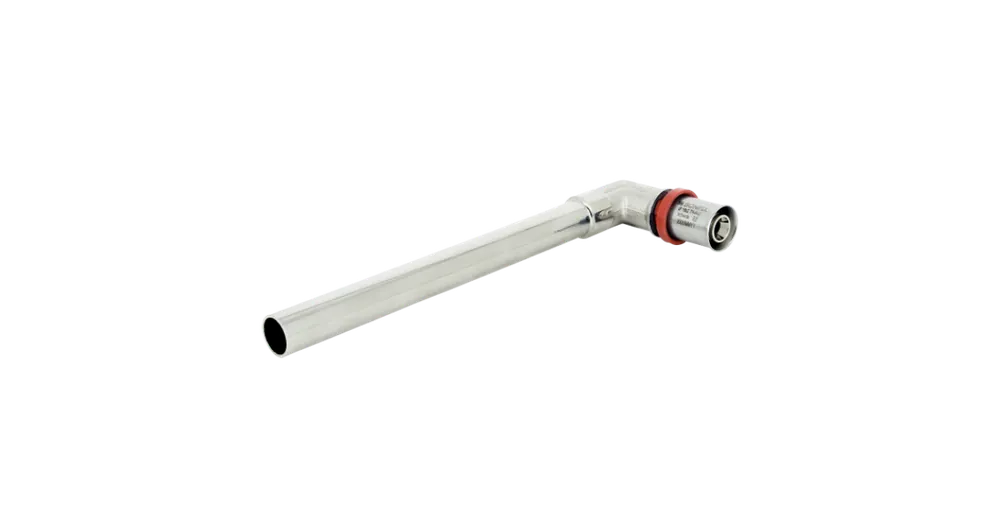 Bonfix alu-pers radiatorbocht 15 cm, buis x pers