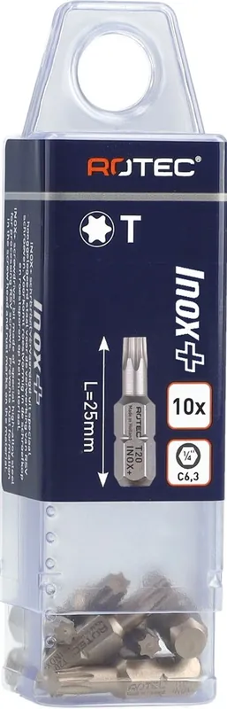 SCHROEFBIT INOX+, C6.3, T 25X25