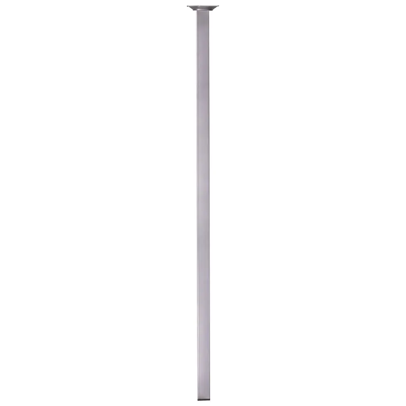 MEUBELPOOT VIERKANT25X25MM,75CM,ALU.KL.