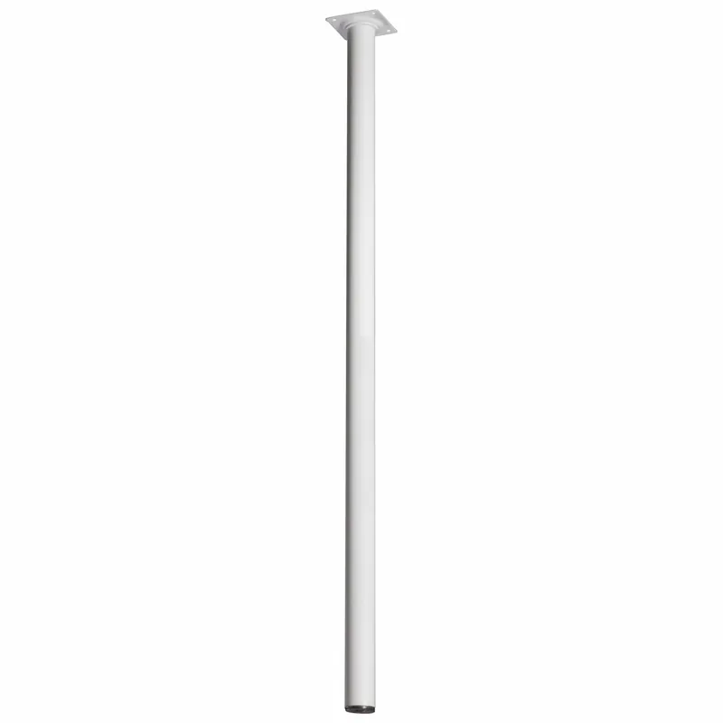 MEUBELPOOT METAAL ROND Ø30MMX75CM, WIT