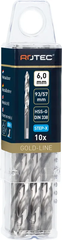 HSS-G SPIRAALBOOR 'STEP-X', DIN 338, ø9,0