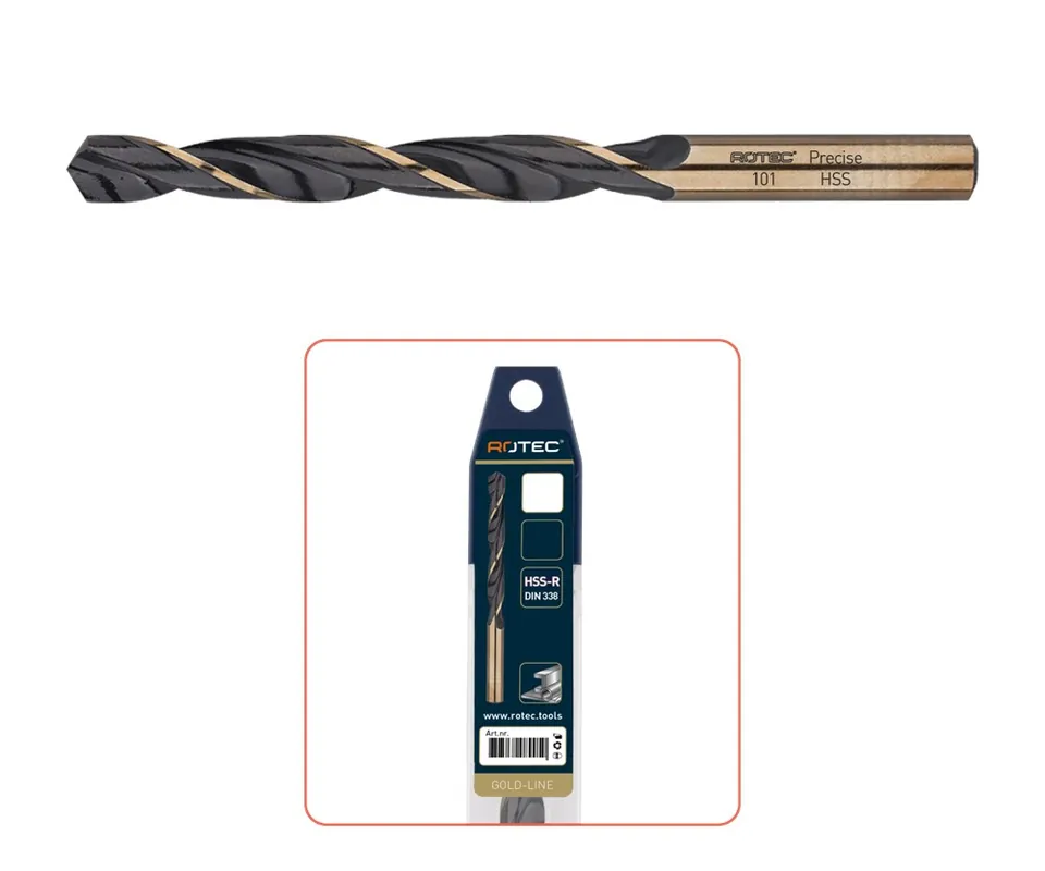 HSS-R SPIRAALBOOR, DIN 338, TYPE 'PRECISE', ø8,0