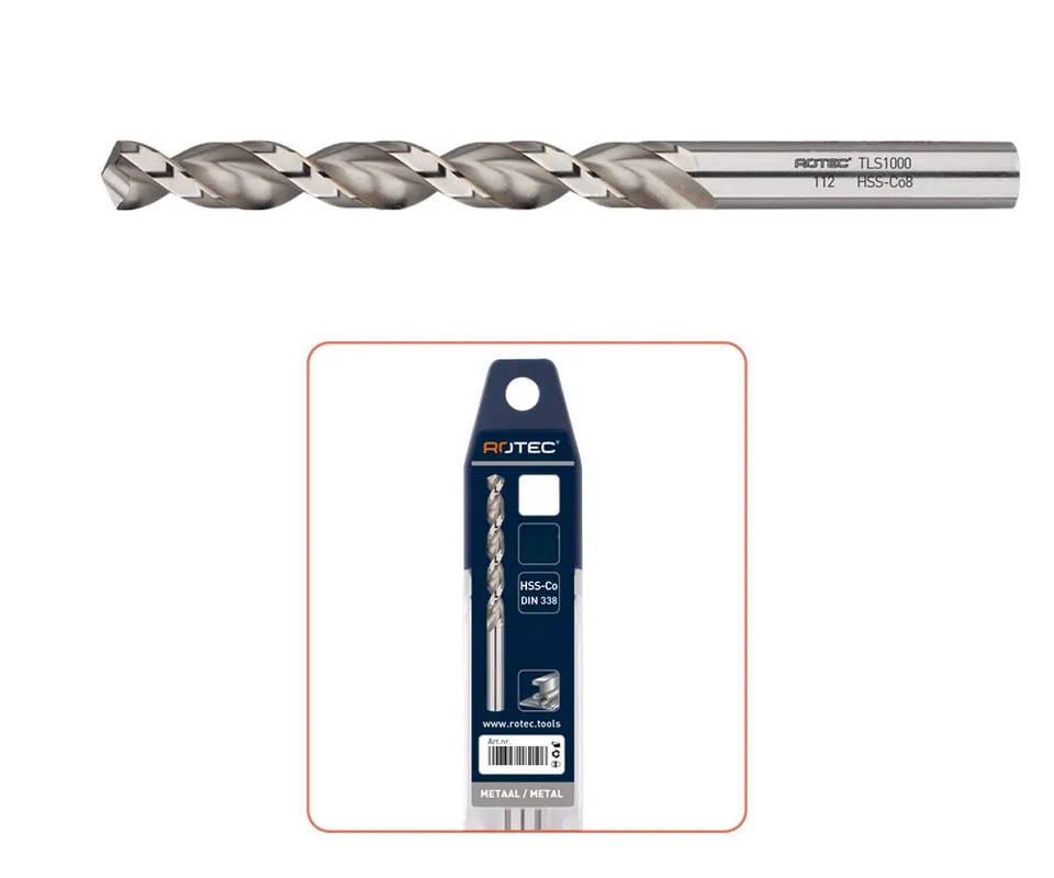 HSS-E SPIRAALBOOR, DIN 338, TYPE TLS1000, ø9,2