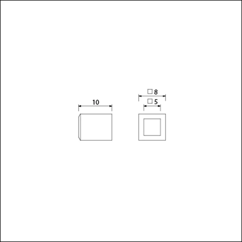 VERLOOPBUS NYLON 5/8 MM VERPAKT PER 5 STUKS