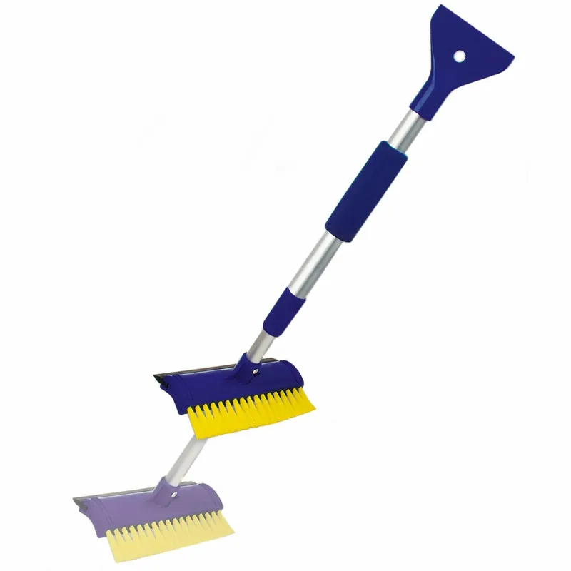 IJSKRABBER MET BEZEM, TELESCOPISCH MAX 66CM