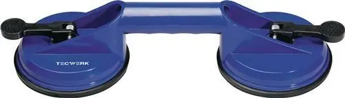 ZUIGNAPHANDVAT DRAAGVERMOGEN 80 KG HOOFD-D. 118 MM 2 KOPPEN ABS KUNSTSTOF TECWER