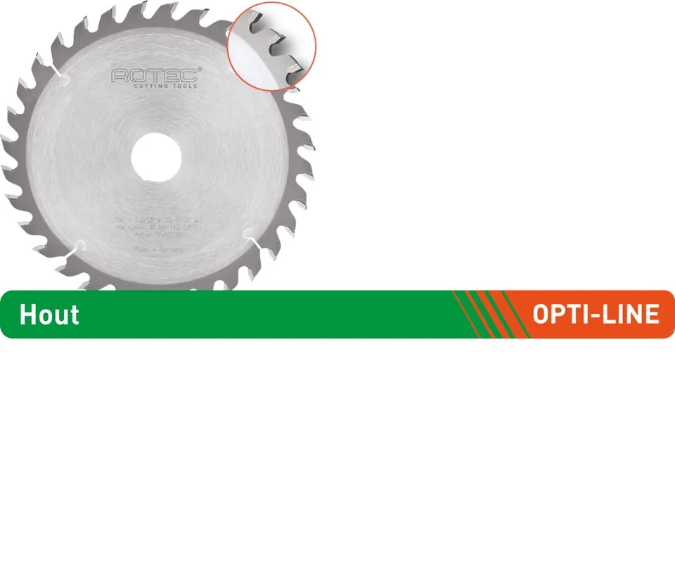 OPTI-LINE HM ZAAGBL. VOOR ACCU-MACH., Z=36, WZ, ø165X1,8X20