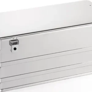 ALUMINIUM BOX L902XB495XH367MM 140 L MET KLAPHENDELSLUITING MET GATEN