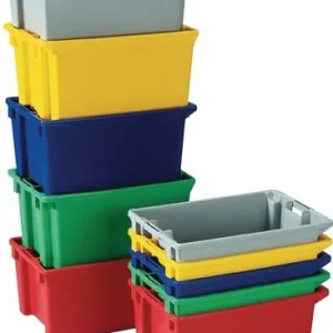 DRAAISTAPELBAK PP BLAUW L400XB280XH180MM