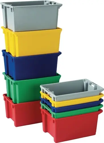 DRAAISTAPELBAK PP BLAUW L400XB280XH180MM