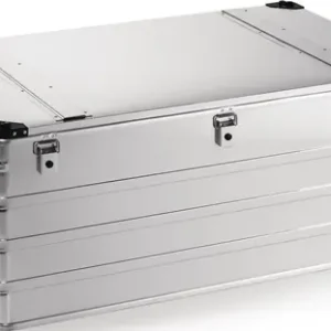 ALUMINIUM BOX L1192XB790XH515MM 415 L MET KLAPDEKSEL EN STAPELHOEKEN