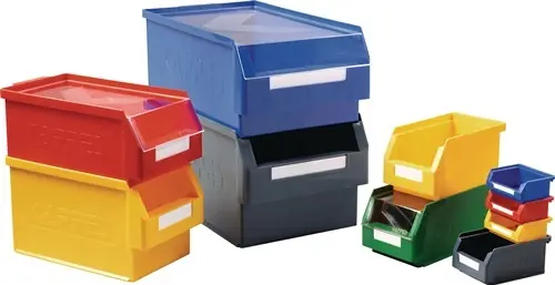 MAGAZIJNBAK L500XB300XH250MM PE BLAUW KAPPES